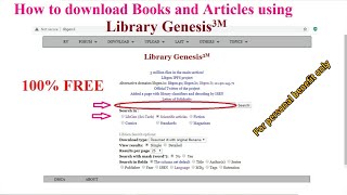 How to Get Books and Articles using Library Genesis [upl. by Asiulana]