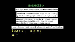 8 Matematika Klasa 10 Mesimi 8 Bashkesite [upl. by Eelasor]