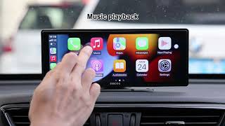 10inch Carplay amp Android Auto  Portable Car Stereo TS0001 PRO  Unboxing and Features  English [upl. by Neelyad]