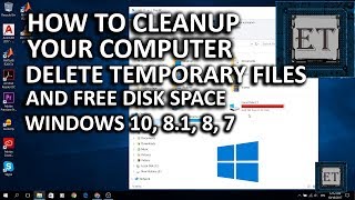 How to Cleanup Your Computer  Fully Delete Temporary Files and Free Disk Space [upl. by Jc]