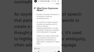 What Does Oxymoron Mean [upl. by Jonny]