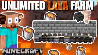 Unlimited Lava source in Minecraft  INFINITE LAVA  How To Make A dripstone Lava Farm in Minecraft [upl. by Aiken]