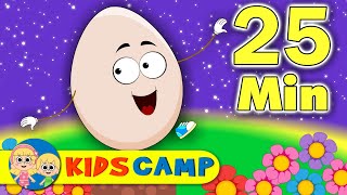 Humpty Dumpty Sat On A Wall  More Nursery Rhymes And Kids Songs by KidsCamp [upl. by Levins824]