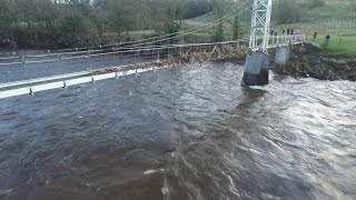 Dinkley Bridge After Storm Frank [upl. by Hpeseoj]