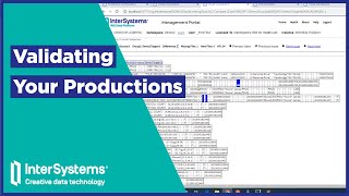Validating Your InterSystems Productions [upl. by Bang]