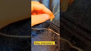 Veru beautiful embroidery tutorial for beginners embroiderypatterns diyembroidery [upl. by Joselow]