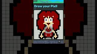 INTERPLANET JANET IN PIXEL ART TRANSFORM ON ROBLOX shortsvideo artwork shortsfeed [upl. by Mercola]