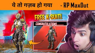 🔥GOT FREE NEW XSUIT IN NEW C2S5 M9 ROYAL PASS  50 RP MAXOUT [upl. by Dranreb]