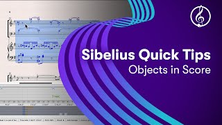 Sibelius Quick Tips Objects in Score [upl. by Giah84]