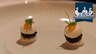 2 Michelinstarred chef Tim Raue creates a caviar and prawn recipe [upl. by Puto]