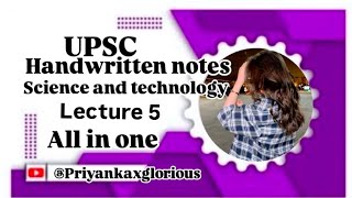 SCIENCE AND TECHNOLOGY  UPSC DNA its application  upsc Handwritten Notes notes pcs science [upl. by Silrac593]