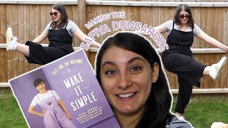 SEW WITH ME  Sewing the SAFIYA DUNGAREES  Sewing Vlog [upl. by Bein187]