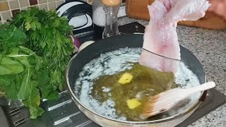 Soslu Levrek Balığı limon sarap sosu ile birlikte Tereyağlı Çıtır Levrek Tava [upl. by Ertsevlis]