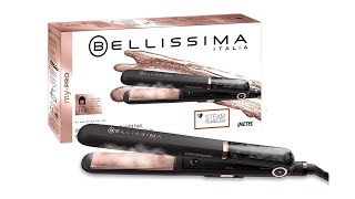 Bellissima B28 100 My Pro Steam Professional Hair Straightener Unboxing and Review [upl. by Tnafni]