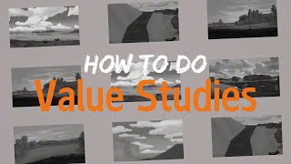 How I Learned GRAYSCALE  Self Taught Value Studies [upl. by Eimrots469]