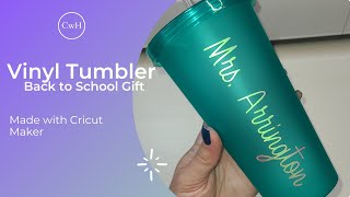 Personalized Tumbler  Made with Cricut Maker [upl. by Divadnoj]