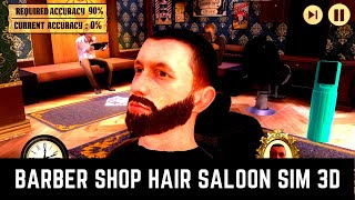 Barber Shop Hair Saloon Sim 3D Gameplay [upl. by Ahsiyk]