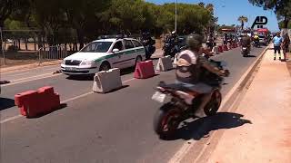 Accident kills three near Faro motorcycle rally [upl. by Deena49]