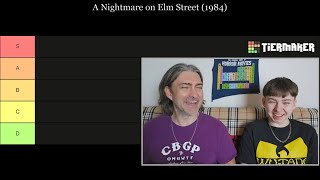 A NIGHTMARE ON ELM STREET Tier List  Ranking Movies with My Dad  FREDDY KRUEGER Franchise horror [upl. by Algy785]