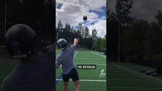 HOW FAR YOU SHOULD THROW BASED ON AGE🔥🏈 [upl. by Ahsied]