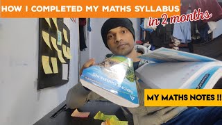 How I completed my maths syllabus for SSC CGL  Maths notes  SSC CGL Exam [upl. by Odey479]