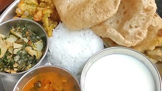 Maharashtrian Thali Recipe l पुरणपोळी आमटी भात कांदेभाजे पुरी l Easy Recipe Of Puran poli [upl. by Kingdon]