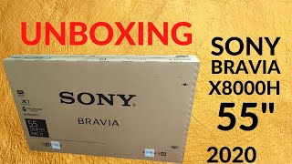 How To Unboxing Review Sony Bravia X8000H 55 4K LED TVOnline TV Services [upl. by Kneeland560]