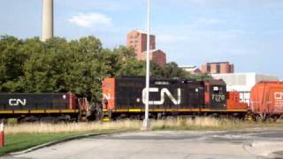 CN Chatham Local at Hiram Walker in Windosr ON [upl. by Blancha]