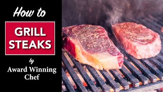 🔥 HOW to GRILL a STEAK 🥩 by MASTER CHEF [upl. by Docile]