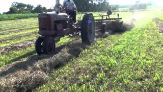 Farmall H Raking Grass Hay [upl. by Bernstein]