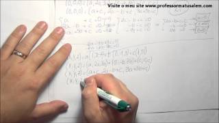 Álgebra Linear  2  8  base vetorial  exerc resolvido 3 [upl. by Rihat]