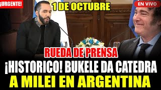 🔴¡HISTORICO NAYIB BUKELE DA MAGISTRAL CATEDRA EN RUEDA DE PRENSA [upl. by Aniratac]