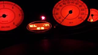 Rover 75 20 cdti cold start 6 75C [upl. by Cadel]