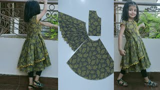 Awesome And New Pattern Baby Girl Special Eid Frock Very Easy Cutting And Stitching [upl. by Heymann]