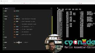 Learning 6502 Assembly on the Apple II the easy way  Ep 6A Viewing data in the system monitor [upl. by Salhcin]