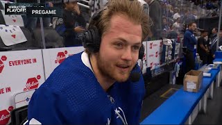 Biz asked William Nylander to get a couple tonight and he came through  2052024 [upl. by Yhtrod]