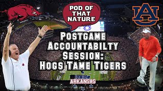 Postgame Accountability Session Hogs Tame Tigers [upl. by Emmie]