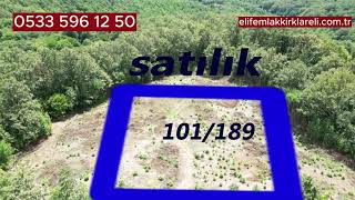 kırklareli Demirköyde Orman İçi 5461 M2 Fırsat Arazisatılık [upl. by Cherrita]