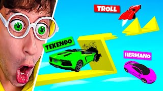 Carrera TROLL IMPOSIBLE ⛔😂 Coches de Colores  GTA 5 Online TEKENDO [upl. by Lower]