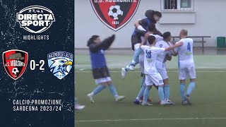 Calcio Promozione Gir B  AbbasantaMacomerese 02 Highlights [upl. by Aklog]