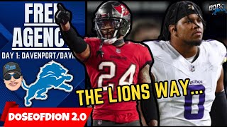 Lions SMASH Day 1 Of FREE AGENCY TRADE For Carlton Davis amp SIGN Marcus Davenport [upl. by Ahsillek]