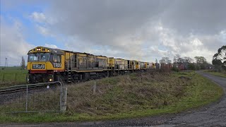 TasRail TR09 TR05 2006 2053 31 train near Ashley Detention Centre [upl. by Dosi450]