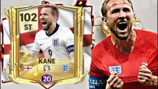 REVIEW HARRY KANE MOMENTS EURO  💥😯UN DISPARO MOSNTRUOSO PARA EL KILLER DEFINITIVO💥 FC MOBILE 24 [upl. by Atoel]