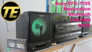 Sony CFS710S Restoration amp Bluetooth  Led light Hack [upl. by Sheelagh926]