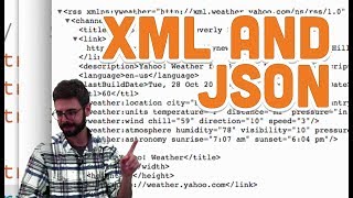 136 XML and JSON  Processing Tutorial [upl. by Anec]