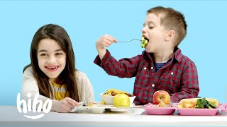 Kids Try School Lunches from Around the US  HiHo Kids [upl. by Alik]