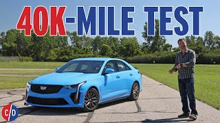 What We Learned After Testing a Cadillac CT4V Blackwing Over 40000 Miles  Car and Driver [upl. by Inatirb]