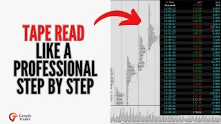 How PROFESSIONAL Traders Trade The TAPE Step by Step [upl. by Akinnor]