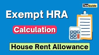 How to Calculate Exempt HRA formula  Calculation of HRA Exemption  HRA Exemption Calculation 2425 [upl. by Sigfried]