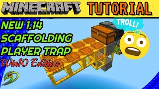 Scaffolding Player Trap  Minecraft Tutorial [upl. by Luapnaej]